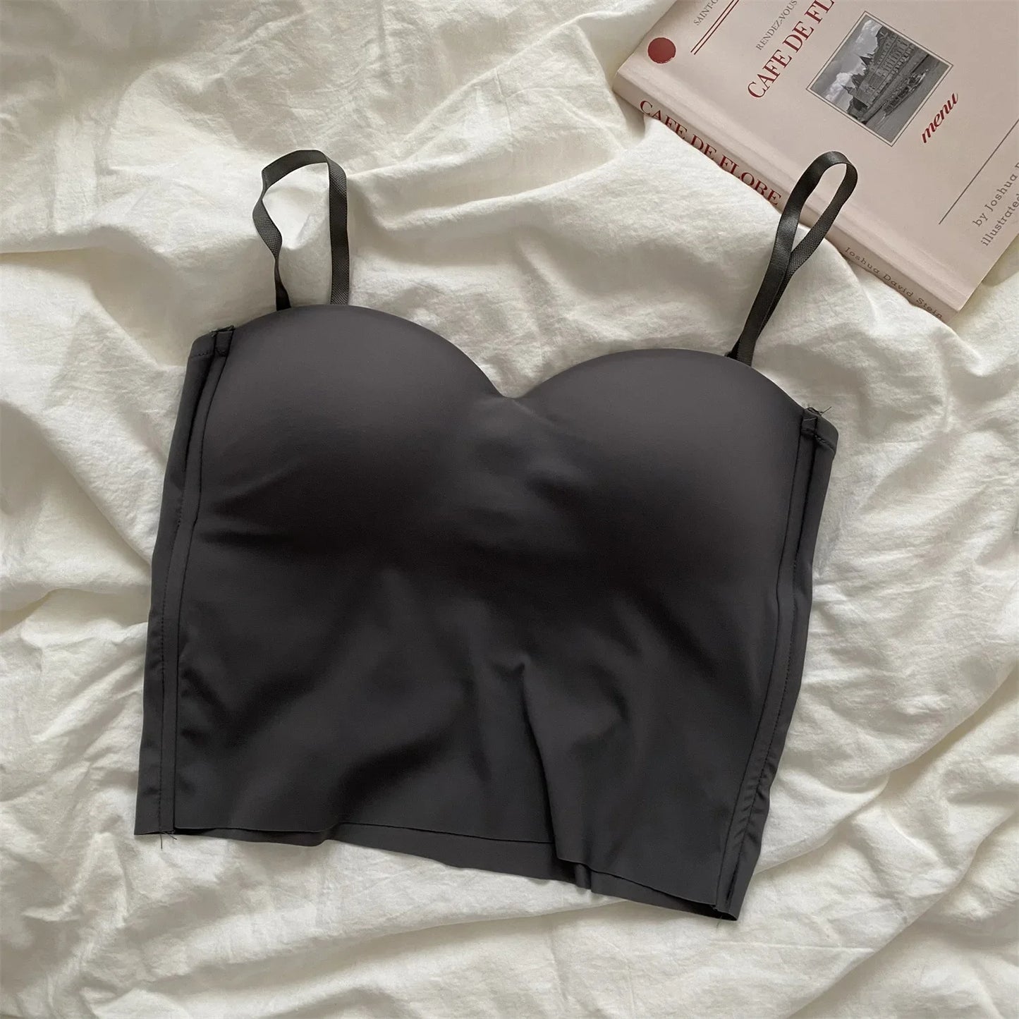 VILANNA: Tank Top Bra Seamless Skin-Friendly