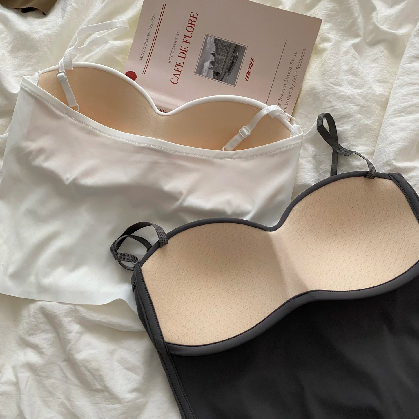 VILANNA: Tank Top Bra Seamless Skin-Friendly