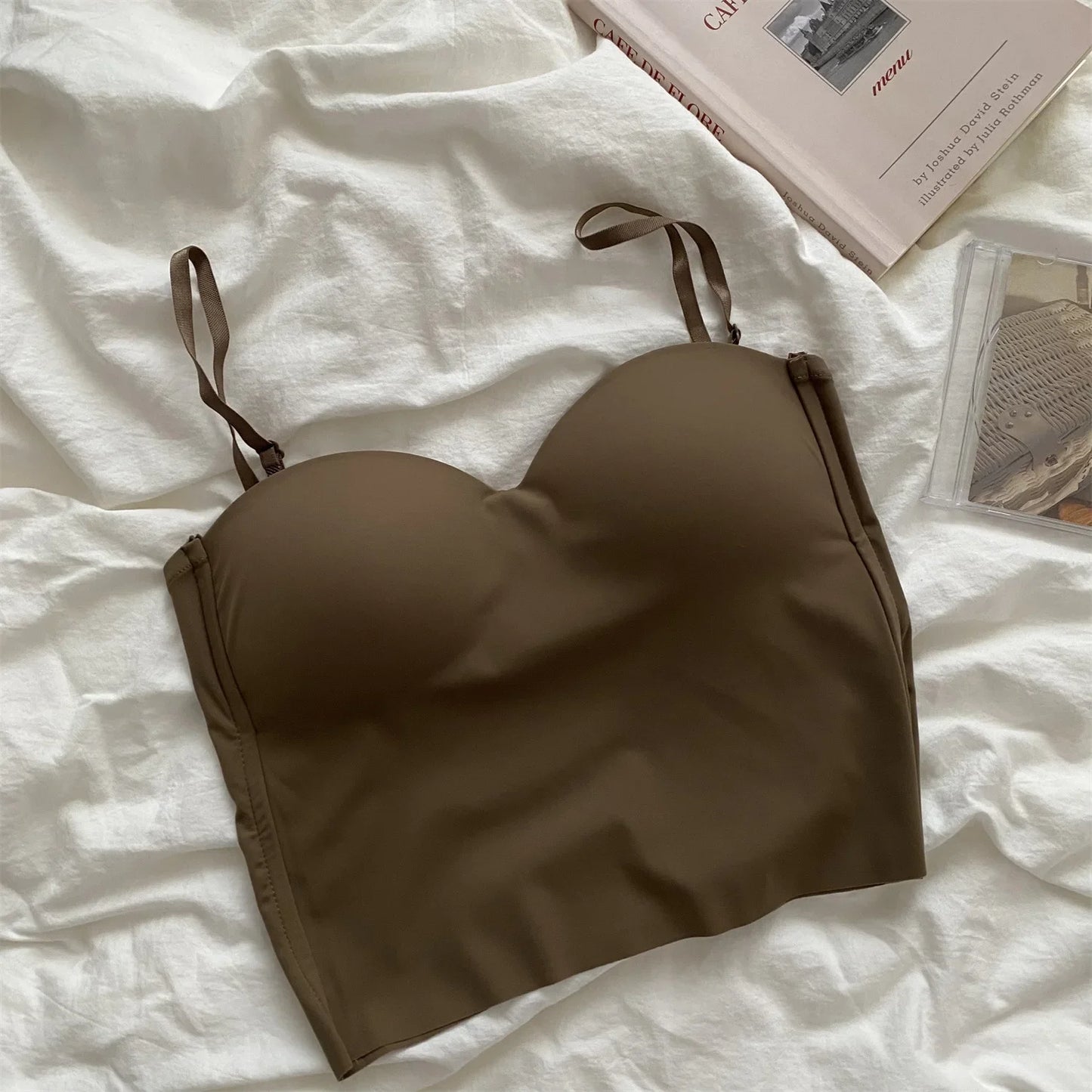 VILANNA: Tank Top Bra Seamless Skin-Friendly