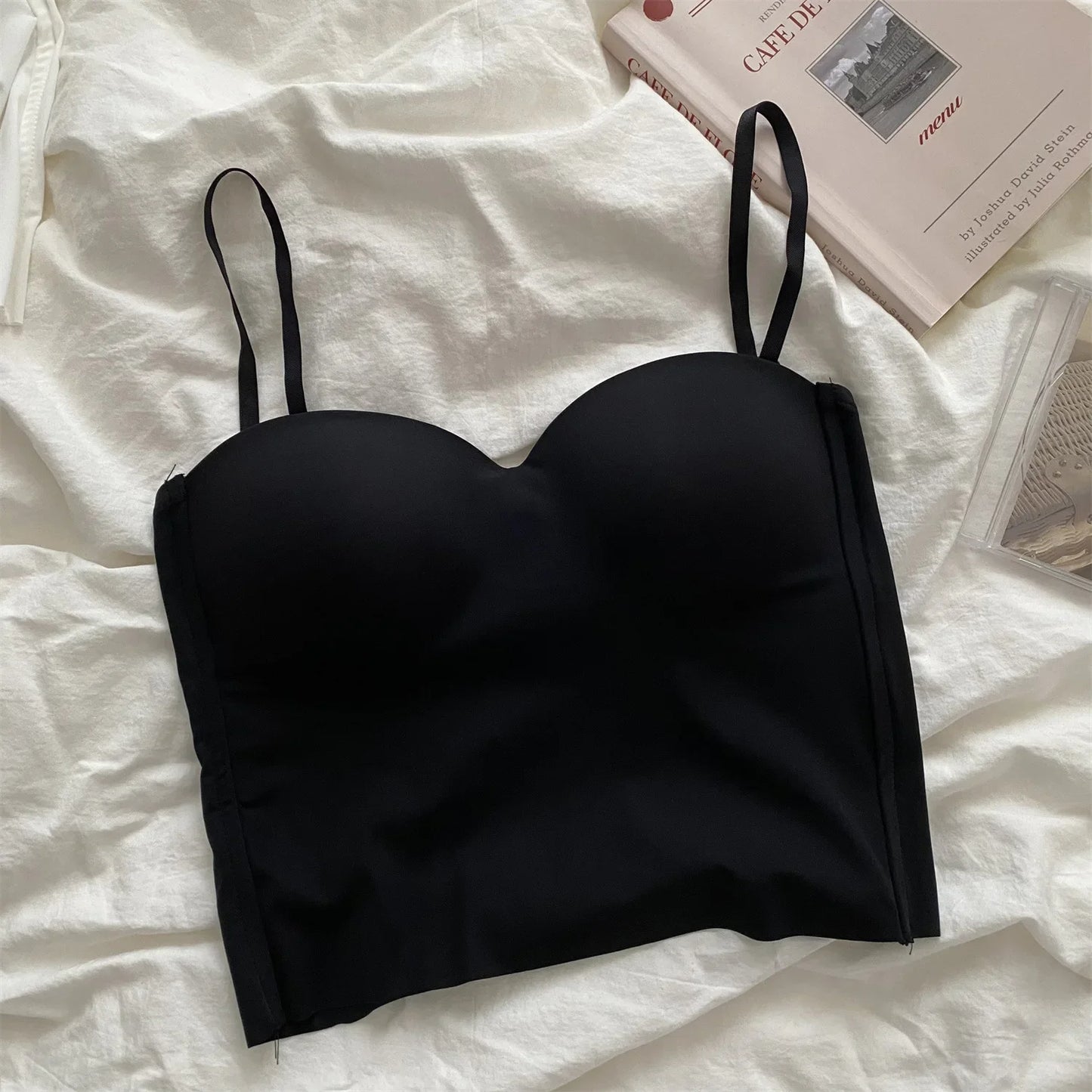 VILANNA: Tank Top Bra Seamless Skin-Friendly
